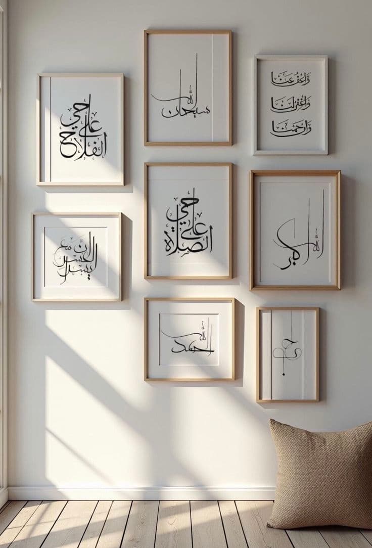 Eight Beautiful Islamic Wall Frame | Elegant Islamic Home Decor